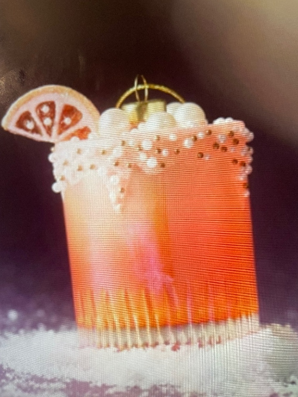 ❤️ ANTHROPOLOGIE PALOMA JEWELED COCKTAIL ORNAMENT NEW